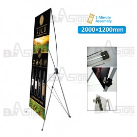 1200x2000mm X Banners/Tension Banners with Print